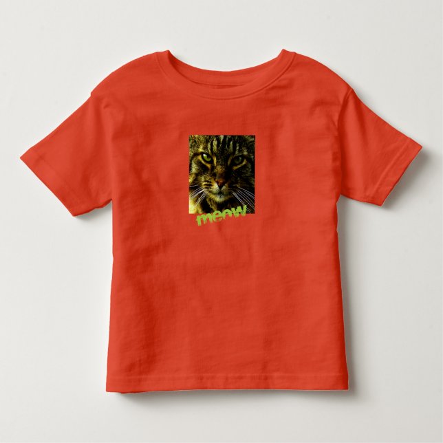 Camiseta Infantil Olhos De Gato Hipnotizantes (Frente)