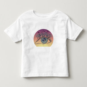 Camiseta Infantil Olhos no Mundo - Natureza e Arte da Terra