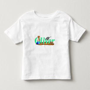 Camiseta Infantil Oliver A Lontra está na Praia