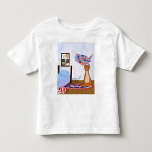 Camiseta Infantil Oliver Ama Viajar- Quarto, Mapa e Cartão Postal