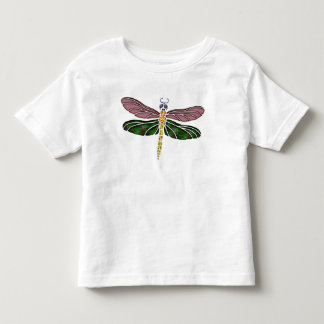 Camiseta Infantil Olmo Shell & libélula do vitral