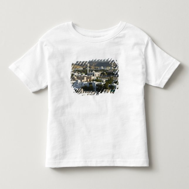 Camiseta Infantil Omã, Mascate, Qurm. Edifícios da Área de Qurm / 2 (Frente)