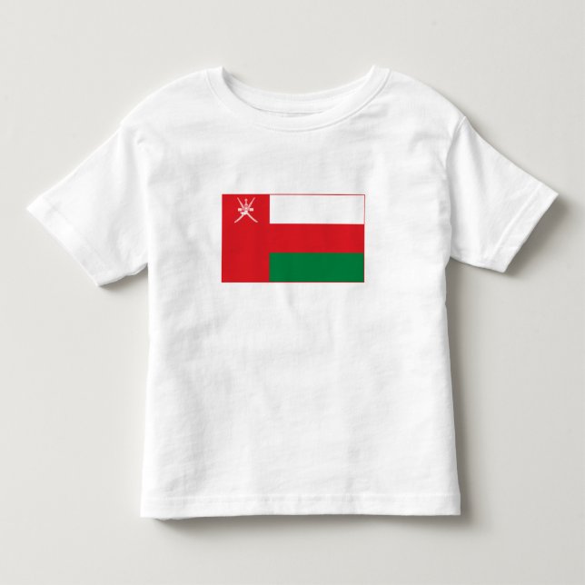 Camiseta Infantil Oman Flag (Frente)