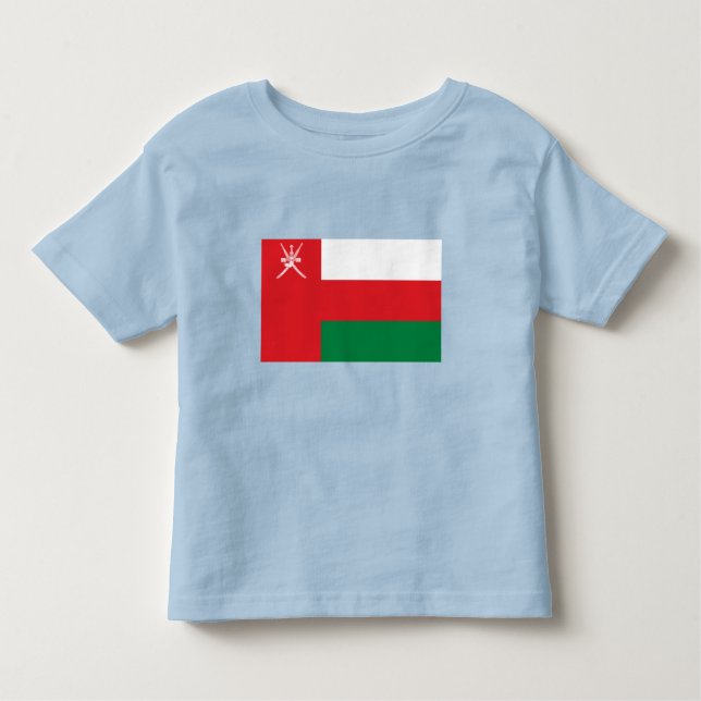 Camiseta Infantil Oman Flag (Frente)