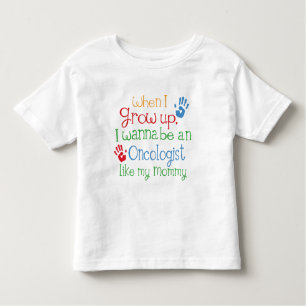 Camiseta Infantil Oncologista (futuro) como minhas mamães
