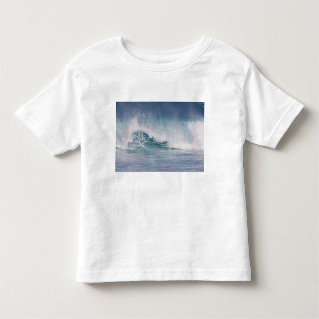 Camiseta Infantil Onda azul caindo, Maui, Havaí, EUA 3 (Frente)