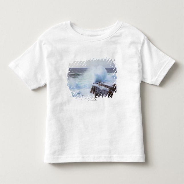 Camiseta Infantil Onda de Oceano Atlântico que deixa de funcionar na (Frente)