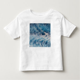 Camiseta Infantil Ondas azuis do oceano
