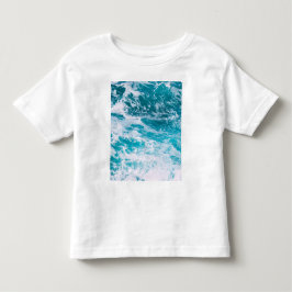 Camiseta Infantil Ondas do Oceano Azul