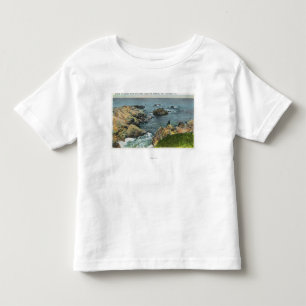 Camiseta Infantil Onde o oceano encontra a costa