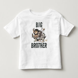 Camiseta Infantil Onde Vivem os Monstros   Irmão Mais Velho