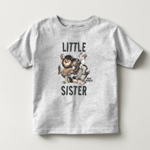 Camiseta Infantil Onde Vivem os Monstros   Irmãzinha