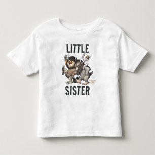 Camiseta Infantil Onde Vivem os Monstros Irmãzinha