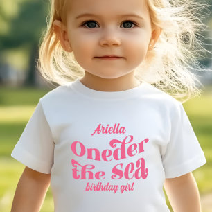 Camiseta Infantil Oneder A Cauda de Sereia Flor Brilho 