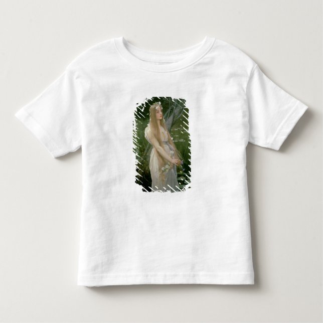 Camiseta Infantil Ophelia (óleo em canvas) (Frente)