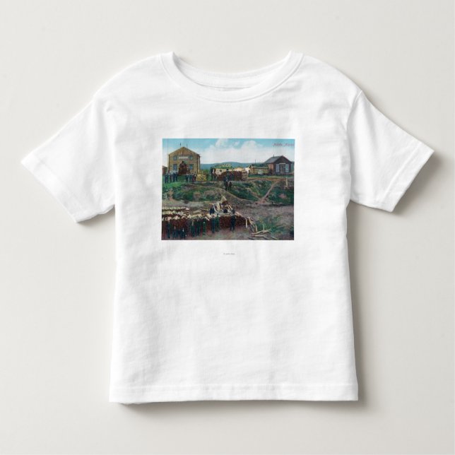 Camiseta Infantil Opinião as populações da cidade em torno de (Frente)