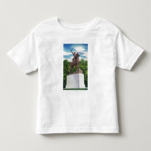 Camiseta Infantil Opinião austero da estátua do Gen John