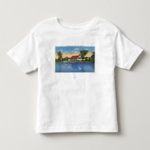 Camiseta Infantil Opinião cisnes do parque de Hoopes no lago