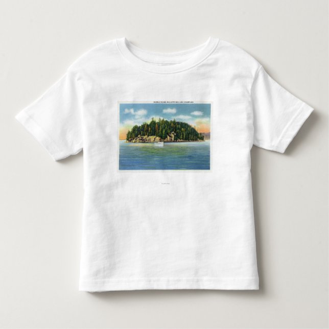 Camiseta Infantil Opinião da baía de Malletts da ilha de mármore (Frente)