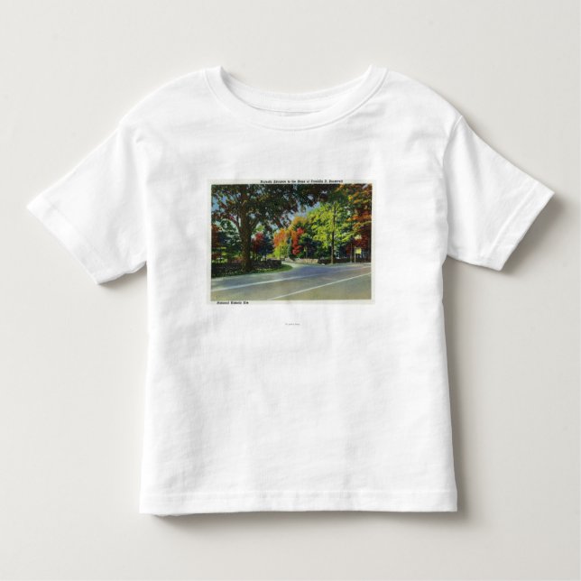Camiseta Infantil Opinião da entrada à casa do FDR (Frente)