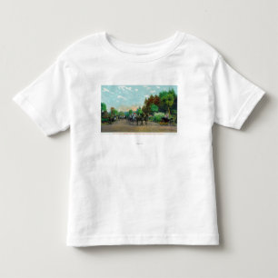 Camiseta Infantil Opinião da entrada de automóveis de Golden Gate
