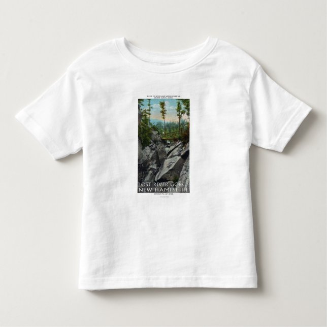 Camiseta Infantil Opinião da entrada de um desfiladeiro Glacial (Frente)
