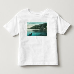 Camiseta Infantil Opinião da linha costeira de SausalitoSausalito