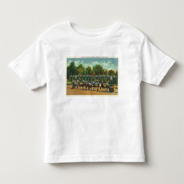 Camiseta Infantil Opinião da linha de partida do autódromo de (Frente)