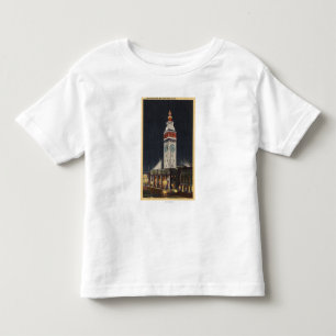 Camiseta Infantil Opinião da noite da construção da balsa