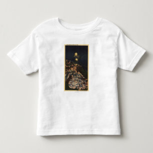 Camiseta Infantil Opinião da noite da represa de Shasta