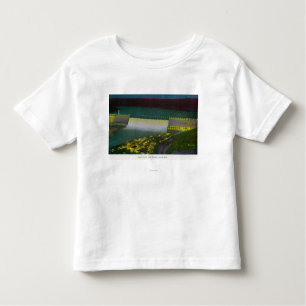 Camiseta Infantil Opinião da noite, represa grande de Coulee