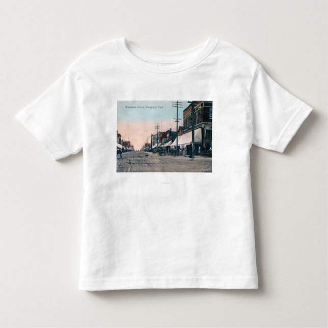 Camiseta Infantil Opinião da rua da avenida de Wenatchee (Frente)