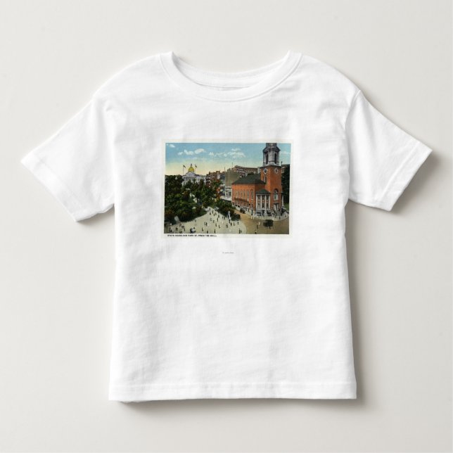 Camiseta Infantil Opinião da rua da casa e do parque do estado da (Frente)