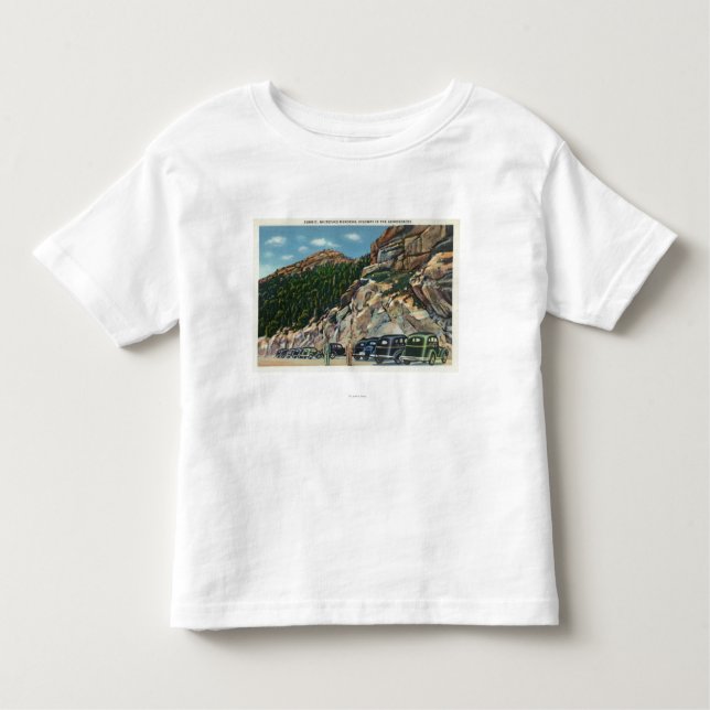 Camiseta Infantil Opinião de área de estacionamento da cimeira (Frente)