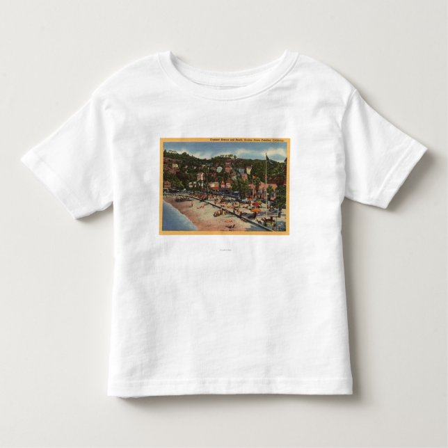Camiseta Infantil Opinião de Avalon da avenida do crescente. & praia (Frente)