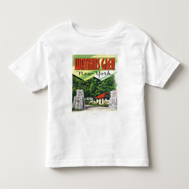 Camiseta Infantil Opinião de entrada principal ao parque estadual do (Frente)