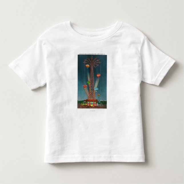 Camiseta Infantil Opinião de salto de pára-quedas do parque da (Frente)
