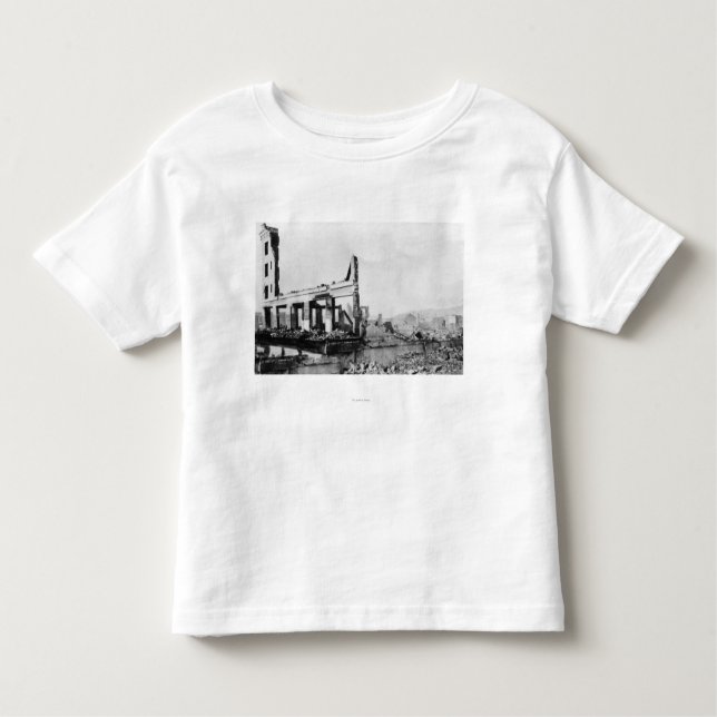 Camiseta Infantil Opinião do fogo de Astoria, Oregon do hotel de (Frente)