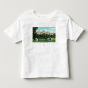 Camiseta Infantil Opinião do hotel de Washington da montagem da