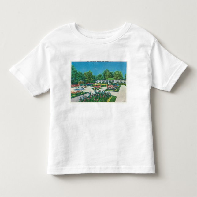 Camiseta Infantil Opinião do jardim de rosas do parque de Delaware (Frente)