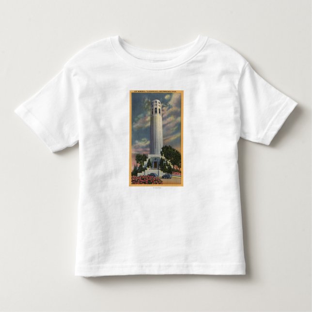 Camiseta Infantil Opinião do monte do telégrafo com memorial de Coit (Frente)