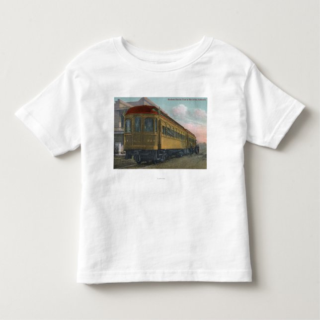 Camiseta Infantil Opinião do norte de trem elétrico (Frente)