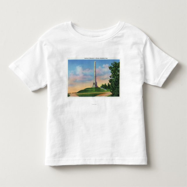 Camiseta Infantil Opinião do parque do campo de batalha de Newton (Frente)