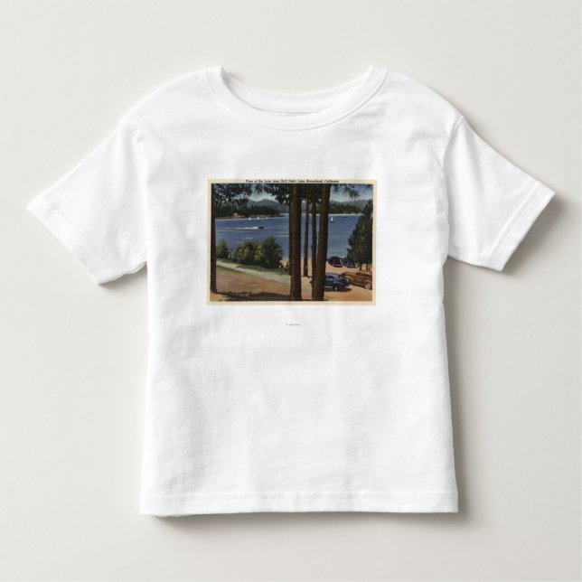 Camiseta Infantil Opinião do ponto da grade do lago (Frente)
