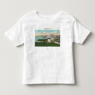 Camiseta Infantil Opinião do ponto de Kingston do navio a vapor de