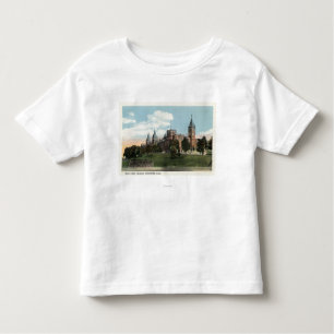 Camiseta Infantil Opinião do terreno da faculdade transversal
