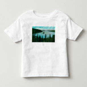Camiseta Infantil Opinião esmeralda da baía no lago TahoeLake Taho