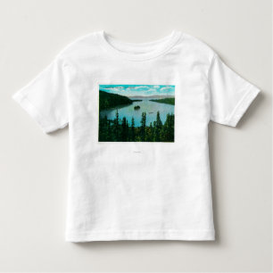 Camiseta Infantil Opinião esmeralda da baía no lago TahoeLake Tahoe,