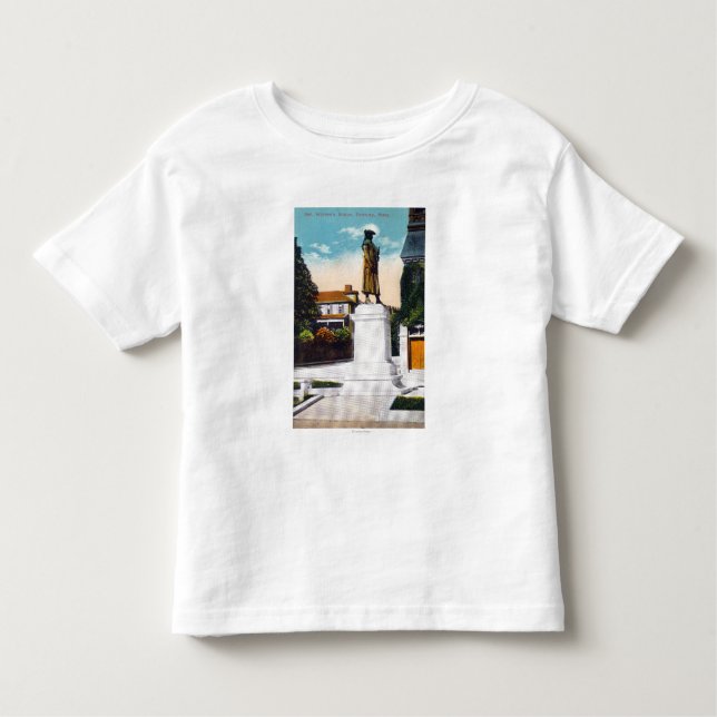Camiseta Infantil Opinião Estátua do general Warren (Frente)