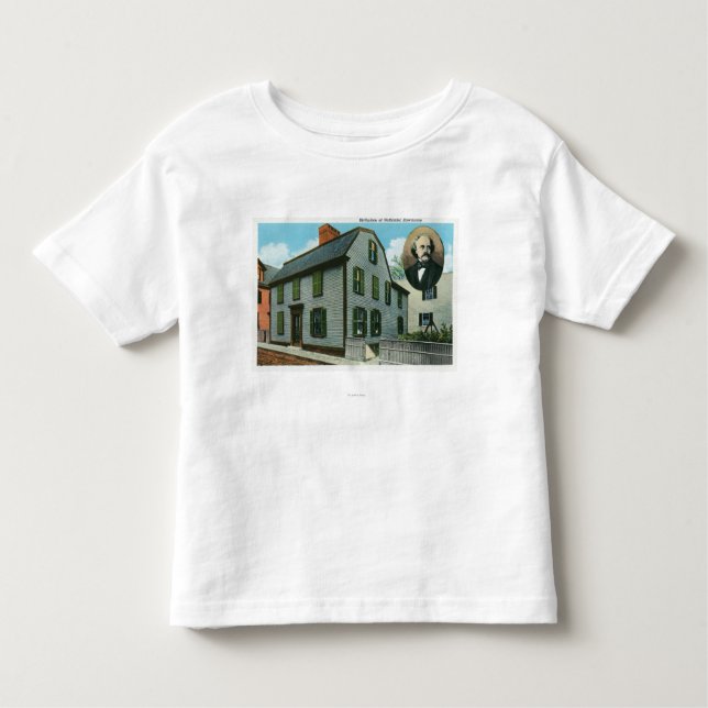 Camiseta Infantil Opinião exterior Nathaniel Hawthorne (Frente)